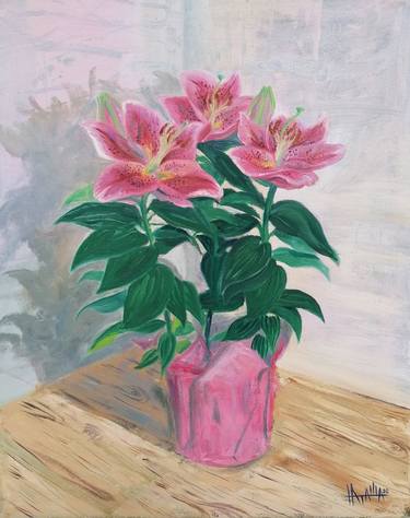 Original Impressionism Floral Paintings by Nataliya Elistratova