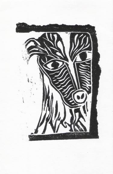 Original Expressionism Animal Printmaking by Michelle Muller