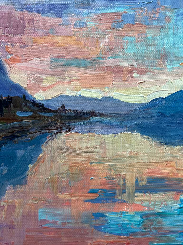 Original Impressionism Landscape Painting by Genia Sheyn