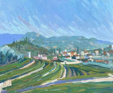 Original Impressionism Landscape Paintings by Genia Sheyn