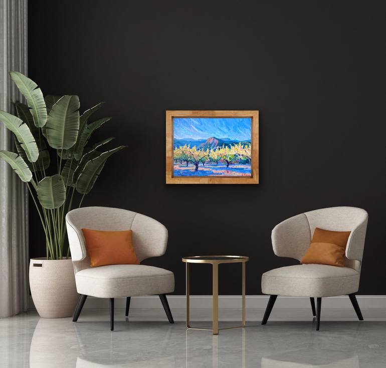 Original Impressionism Landscape Painting by Genia Sheyn