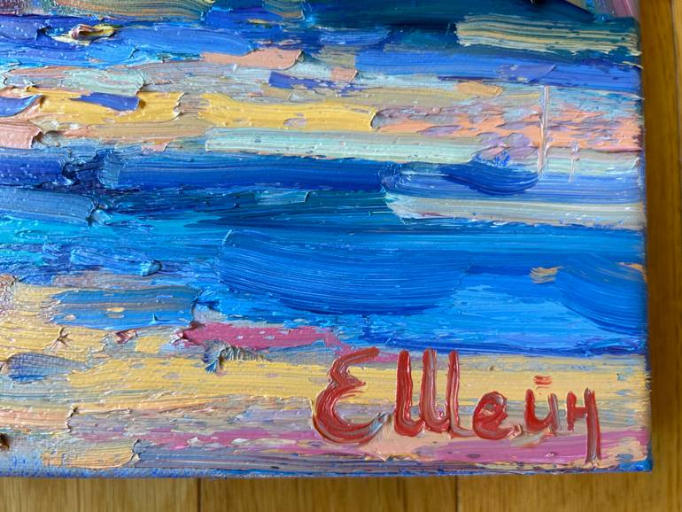 Original Impressionism Landscape Painting by Genia Sheyn