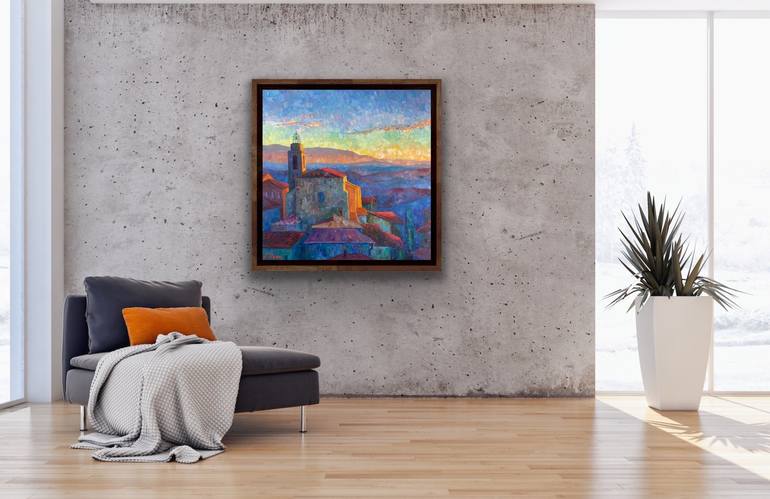 Original Fauvism Landscape Painting by Genia Sheyn