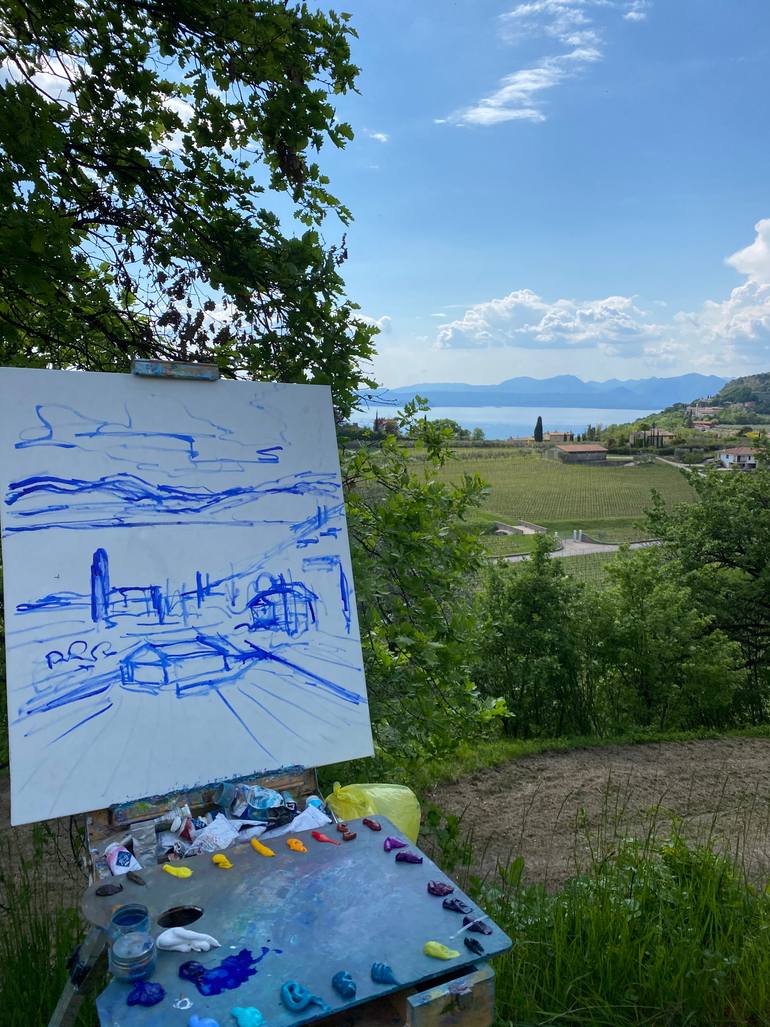 Original Contemporary Landscape Painting by Genia Sheyn