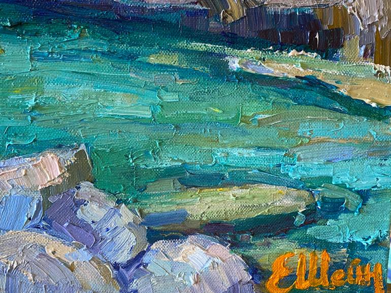 Original Impressionism Landscape Painting by Genia Sheyn