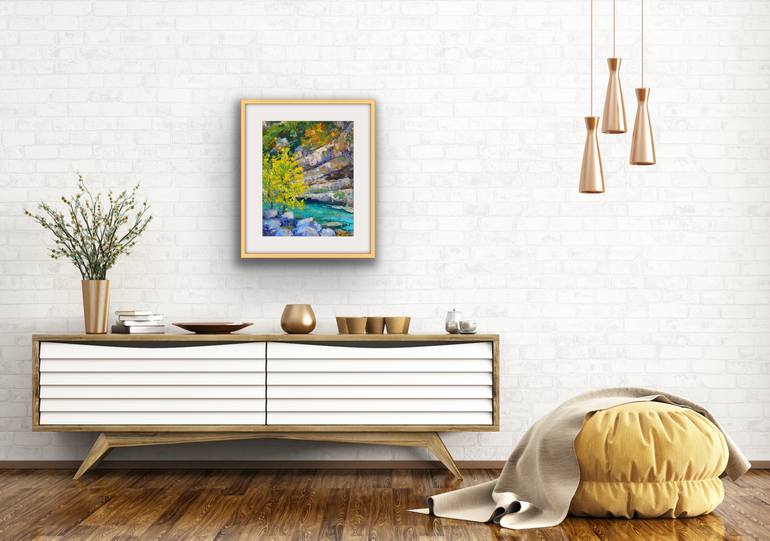 Original Impressionism Landscape Painting by Genia Sheyn