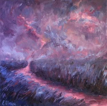 Original Impressionism Abstract Painting by Genia Sheyn
