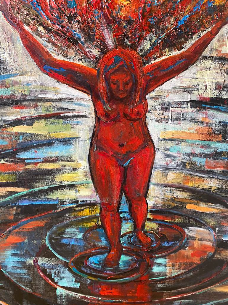Original Conceptual Women Painting by Genia Sheyn