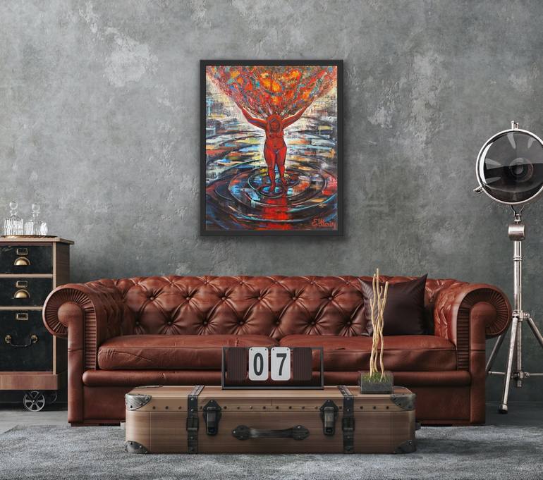 Original Conceptual Women Painting by Genia Sheyn