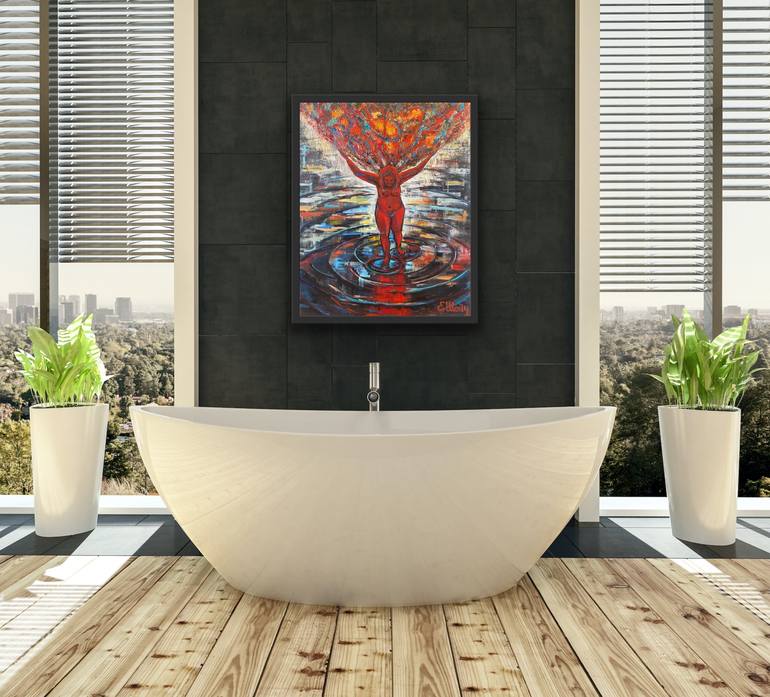 Original Conceptual Women Painting by Genia Sheyn