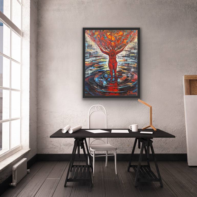 Original Conceptual Women Painting by Genia Sheyn