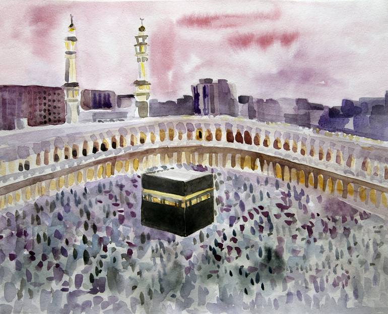 The Kaaba Kabah Painting by Daliya Madyarova Saatchi Art