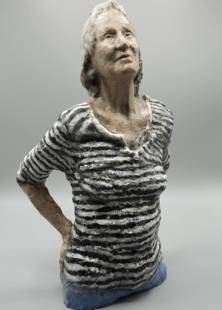 Linda in Striped Shirt - Print