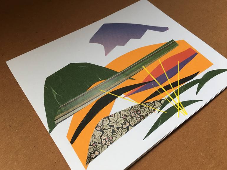 Original Abstract Landscape Collage by Sian Rips