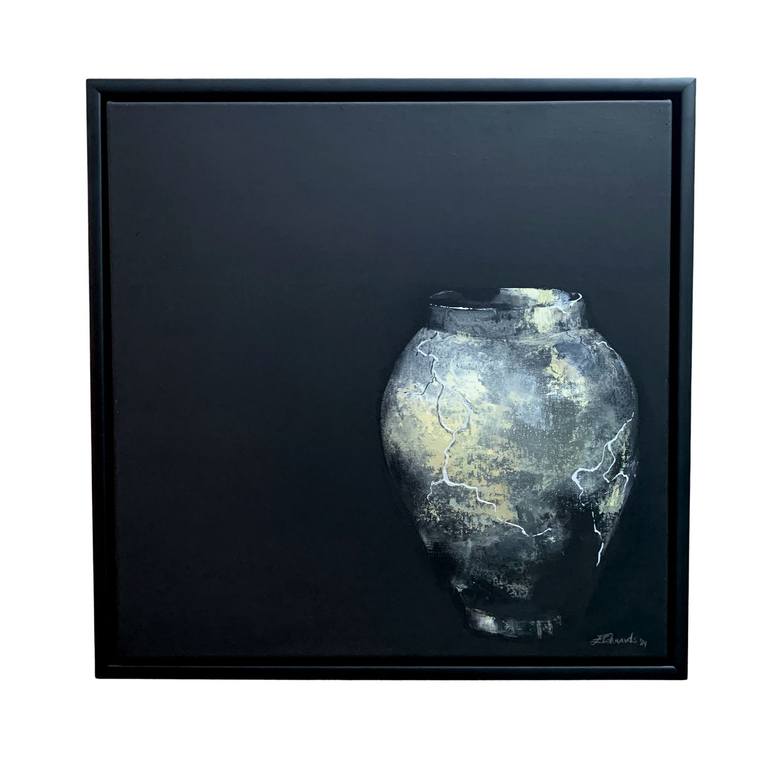 Original Black & White Still Life Painting by Zuzana Edwards