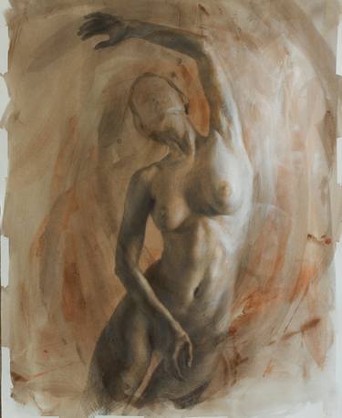 Original Figurative Nude Drawings by Tatiana Diakova