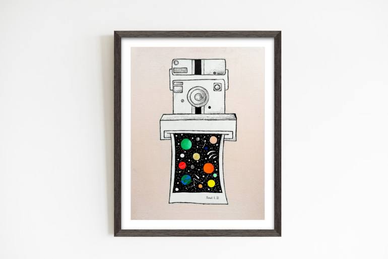 Polaroid camera Painting by Muneeb Khan Saatchi Art Australia