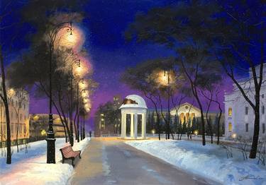 Original Impressionism Cities Paintings by Aleksandr Bolotov