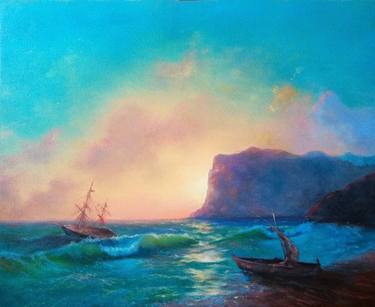Print of Seascape Paintings by Dmitriy Kanayev