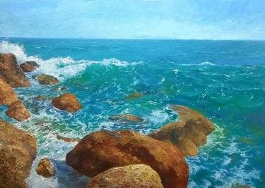 Print of Fine Art Seascape Paintings by Dmitriy Kanayev