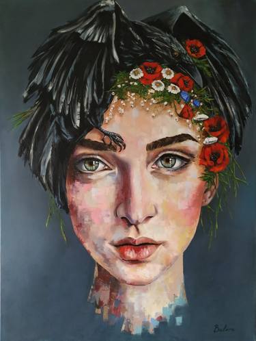Original Modern Portrait Paintings by Oksana Balera