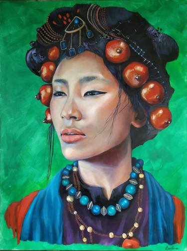 Original Portraiture Portrait Painting by Oksana Balera