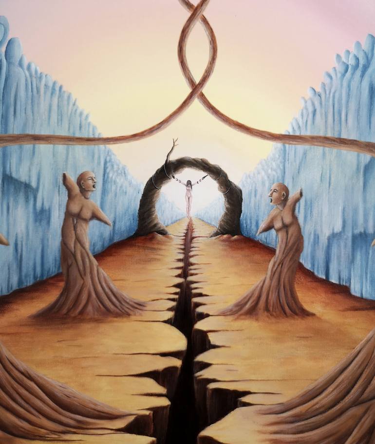 Original Surrealism Fantasy Painting by ASENSIR x