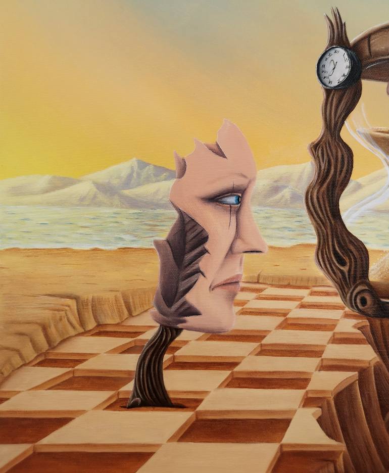 Original Surrealism Time Painting by ASENSIR x