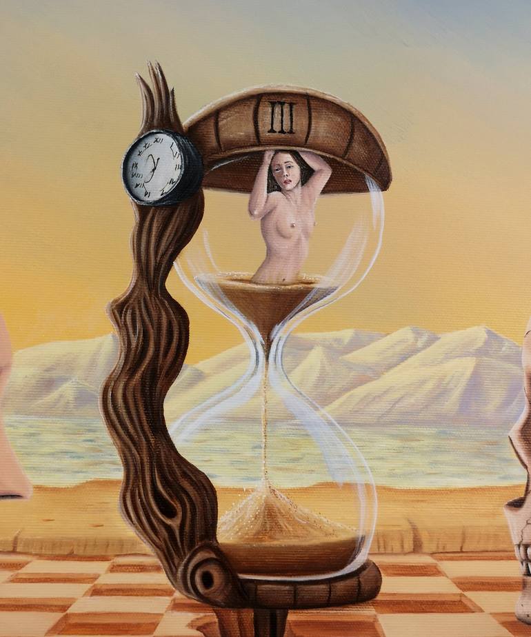 Original Surrealism Time Painting by ASENSIR x