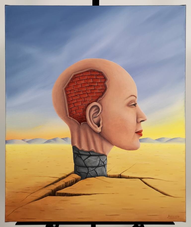 Original Expressionism People Painting by Asensir X
