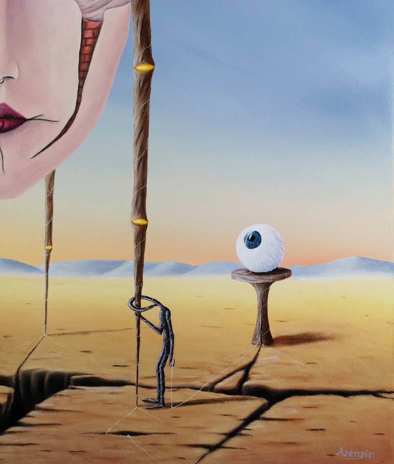 Original Expressionism Fantasy Painting by Asensir X