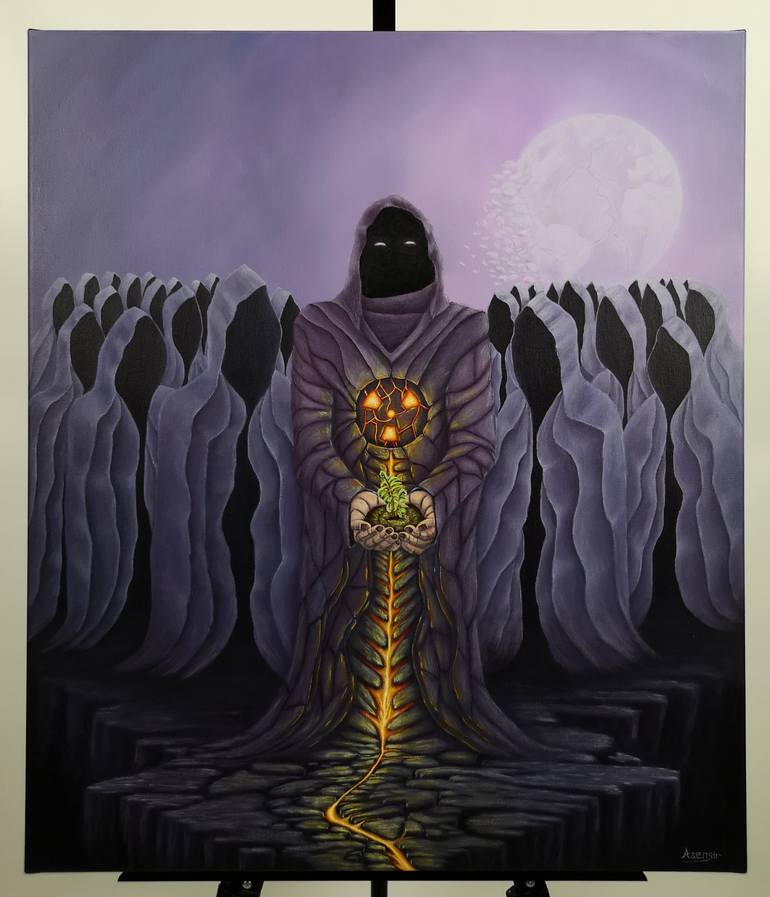 Original Figurative Fantasy Painting by Asensir X