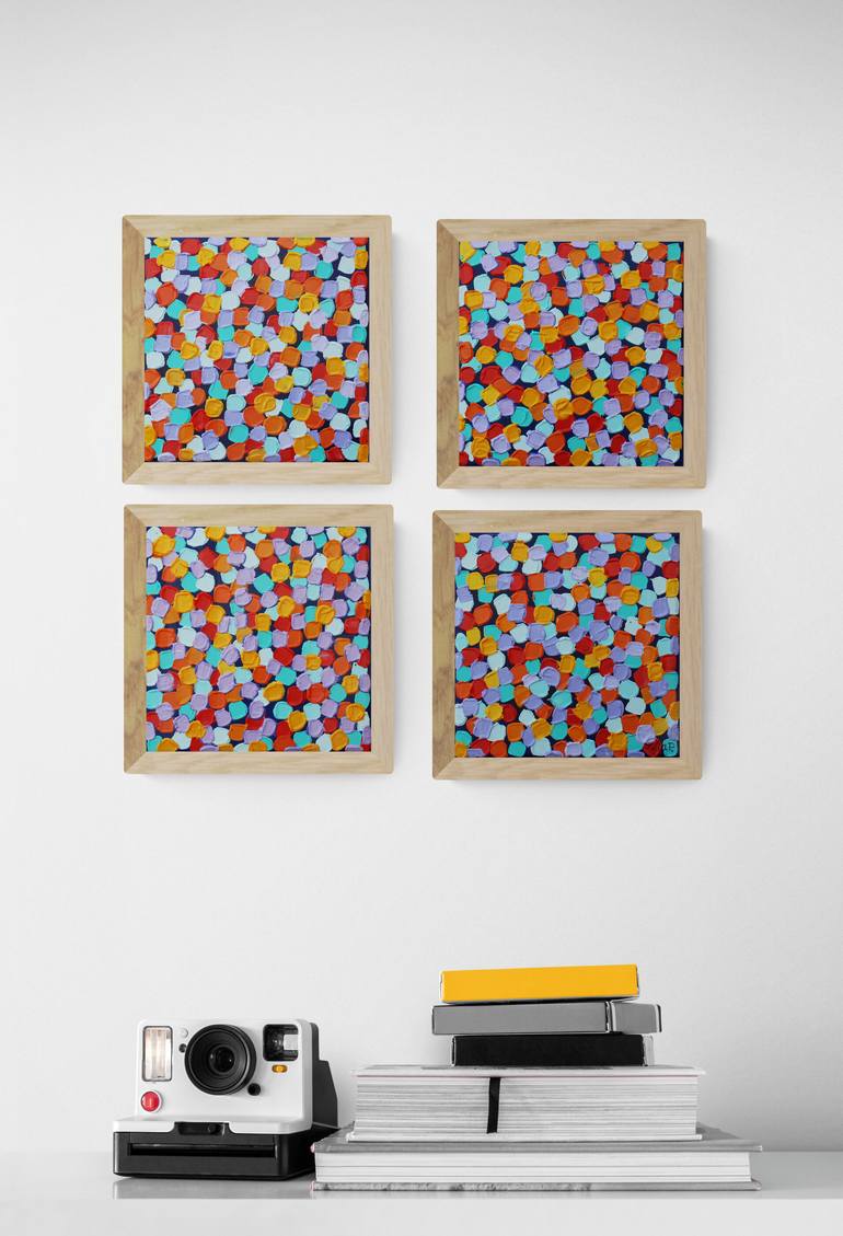 Original Art Deco Abstract Painting by Lilia Postu