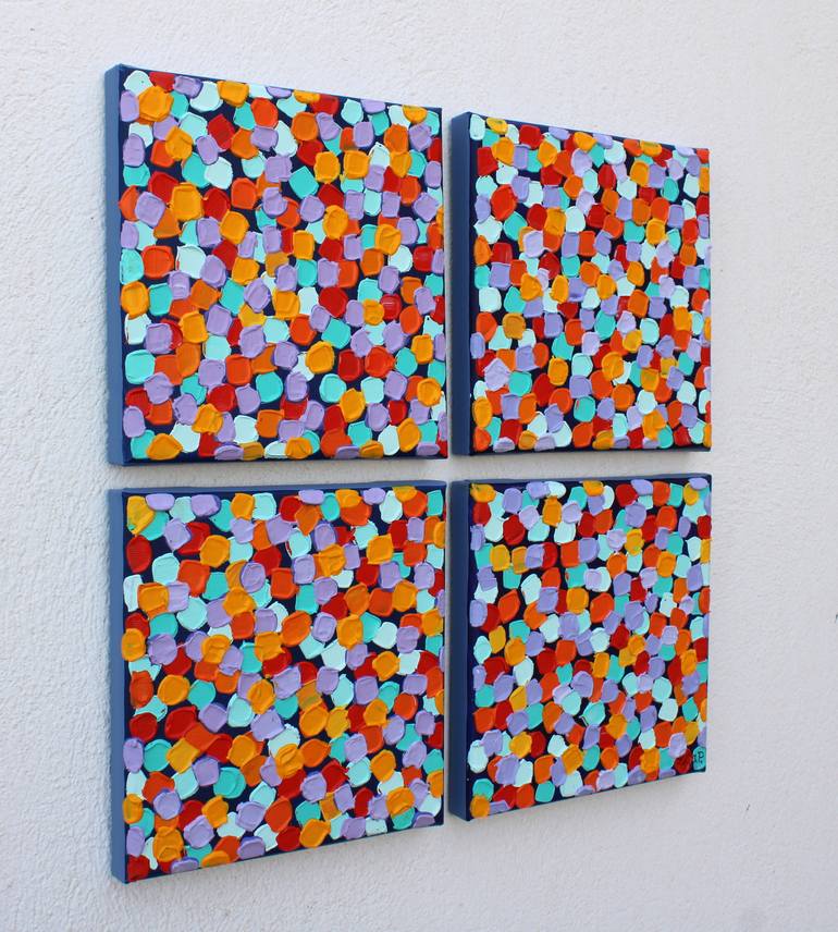 Original Art Deco Abstract Painting by Lilia Postu