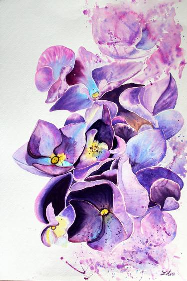 Print of Art Deco Floral Paintings by LILIA POSTU