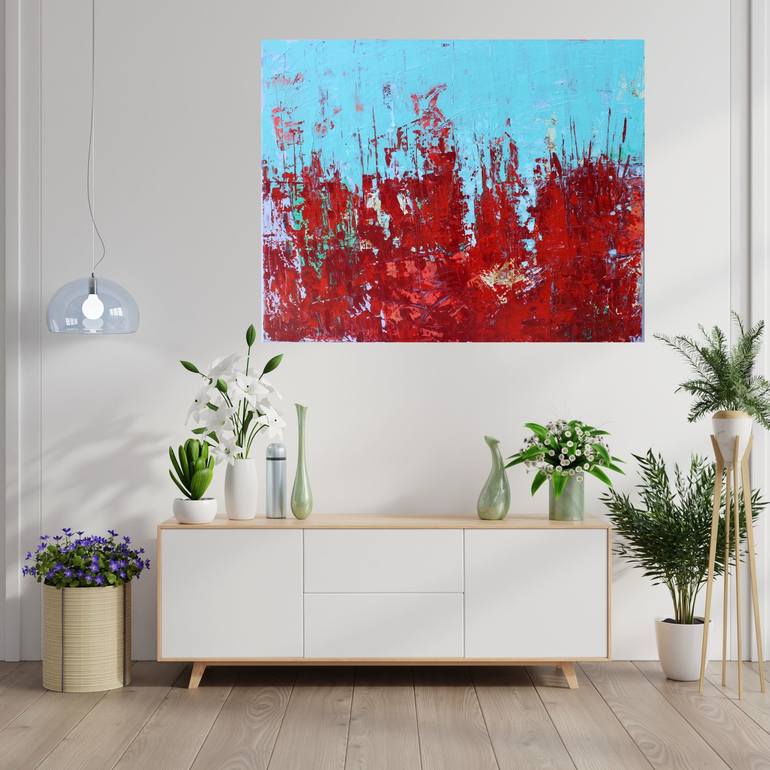Original Abstract Expressionism Abstract Painting by LILIA POSTU
