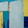 I like the old surfaces,like the rust,the old wood with different cracks, with different colors.I was inspired by this, and created this painting.Ready to be hang. Signed and dated on the back.