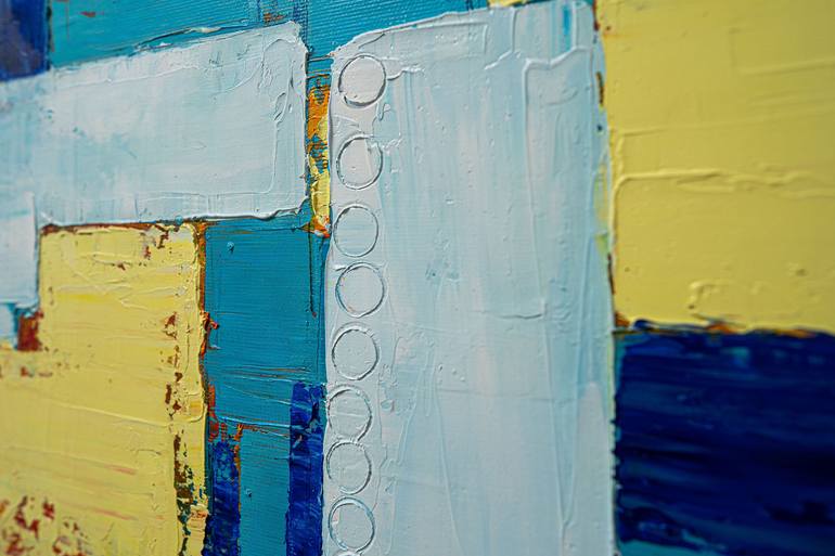 Original Cubism Abstract Painting by Lilia Postu