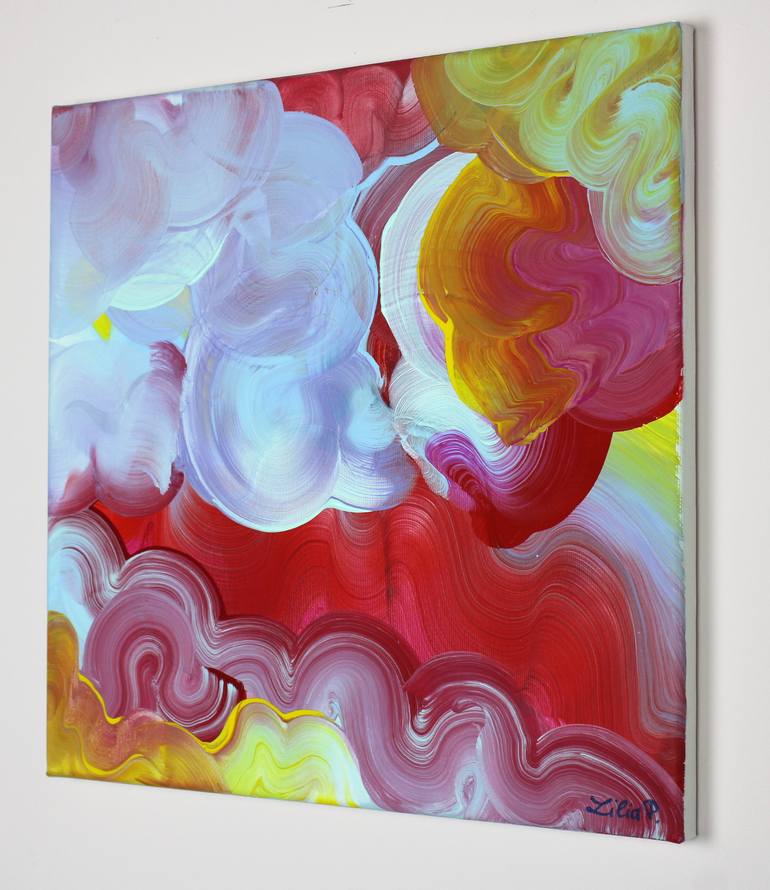 Original Abstract Expressionism Abstract Painting by Lilia Postu