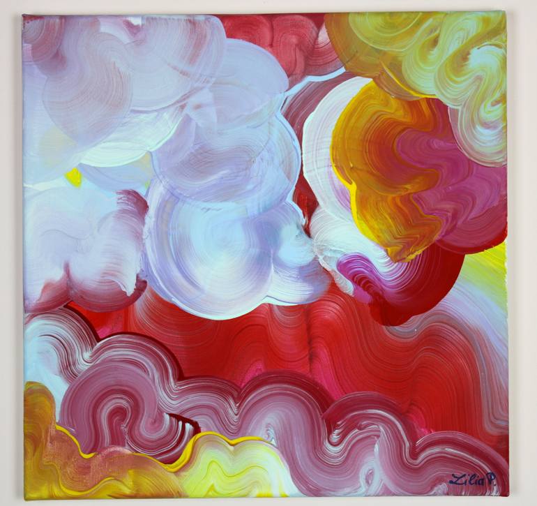 Original Abstract Expressionism Abstract Painting by Lilia Postu