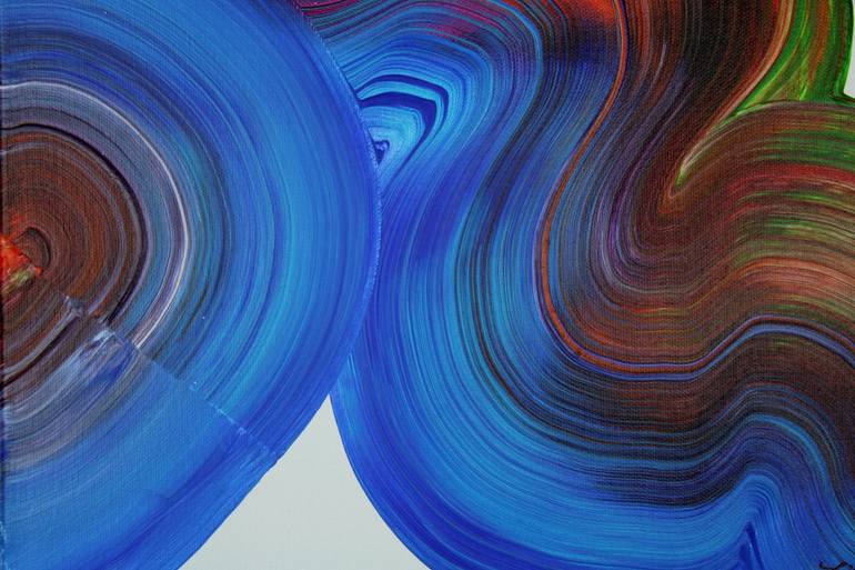 Original Abstract Expressionism Abstract Painting by Lilia Postu