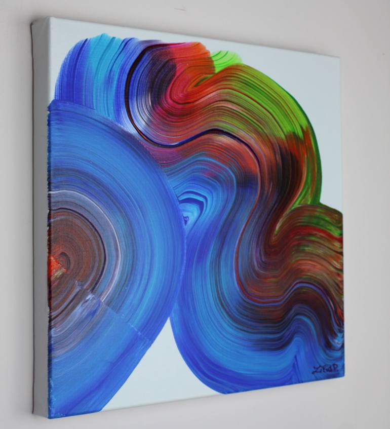 Original Abstract Expressionism Abstract Painting by Lilia Postu