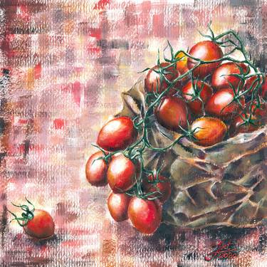 Colourful still life collection: red cherry tomatoes still life thumb