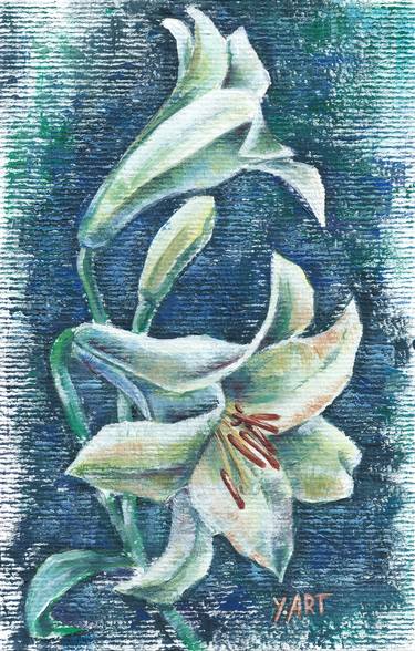 Print of Floral Paintings by Yulia Artamonova