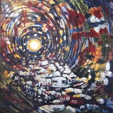 Original Abstract Expressionism Abstract Paintings by Dimitra Christinaki