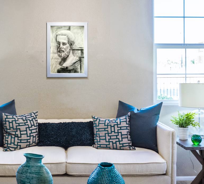 Original Figurative People Drawing by Dimitra Christinaki