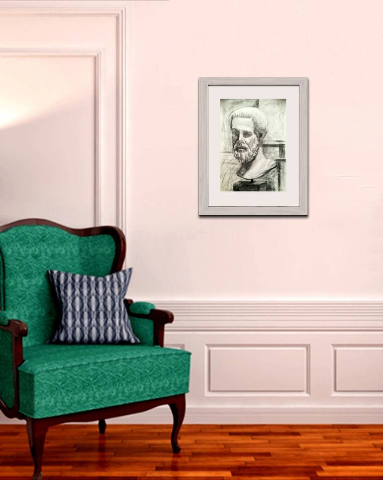 Original Figurative People Drawing by Dimitra Christinaki