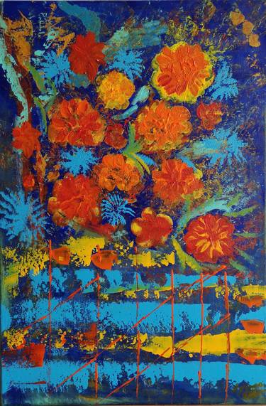 Print of Floral Paintings by Ayuna Kanatkalieva