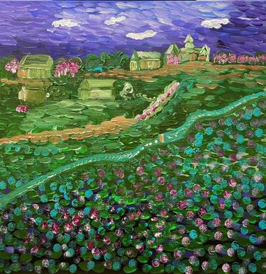 Original Impressionism Landscape Paintings by Ayuna Kanatkalieva