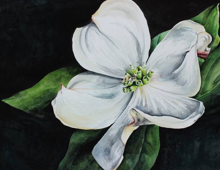 Dogwood Painting by Deanna Pickett Frye | Saatchi Art